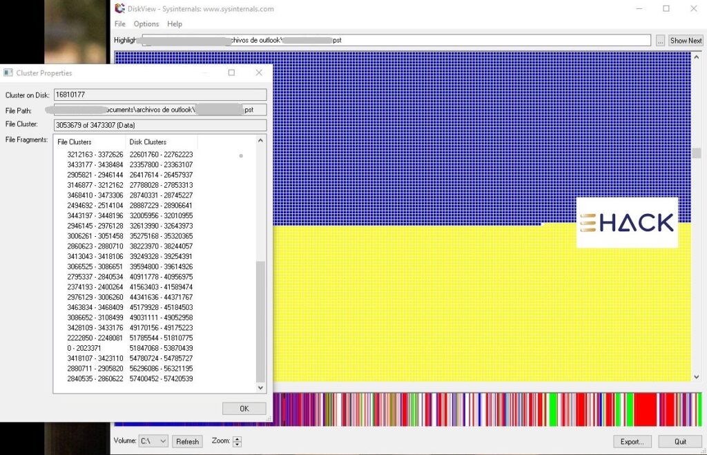 DiskView – Información de los archivos en el disco