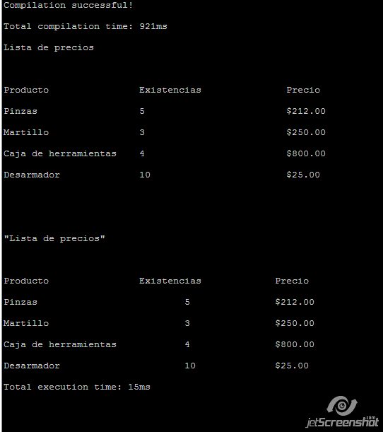 Formato de texto con espacios y Secuencias de escape