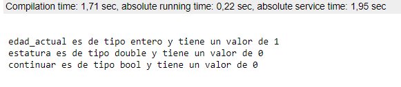 Salida de Variables sin Inicializar 3
