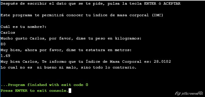 Ejemplo de uso: cin