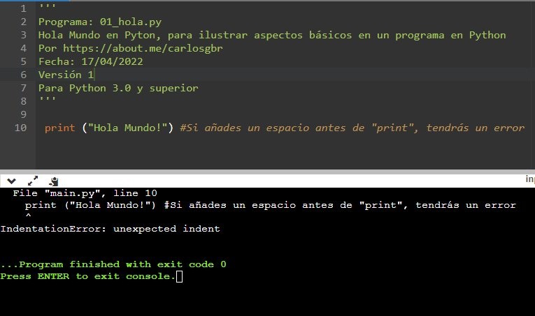 Error de Sintaxis en Python