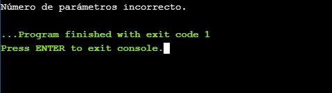 Condición de error en código de salida