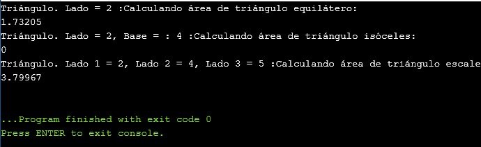 Sobrecarga de función Triángulo