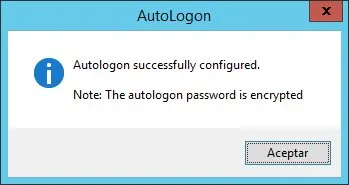 Autologon - Codifica la contraseña