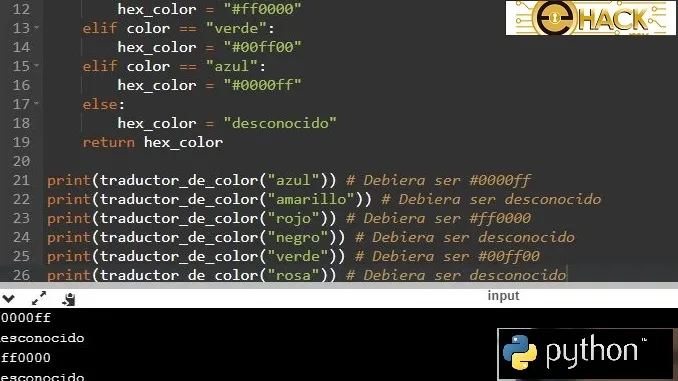 Python - Traductor de Color