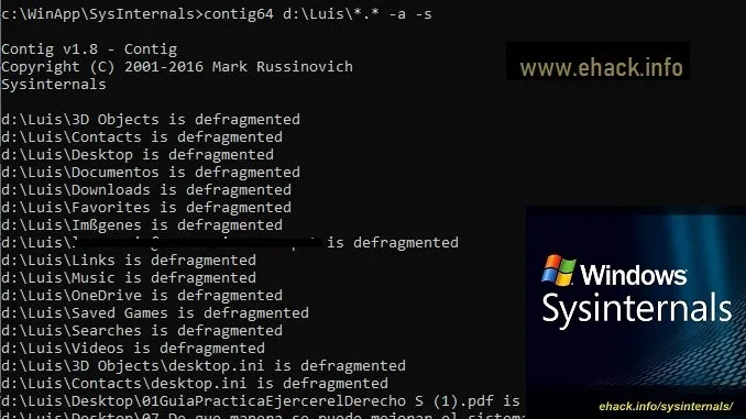 Contig - SysInternals