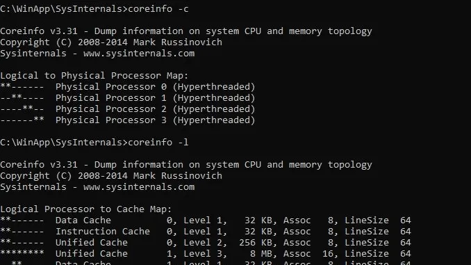 Coreinfo – SysInternals