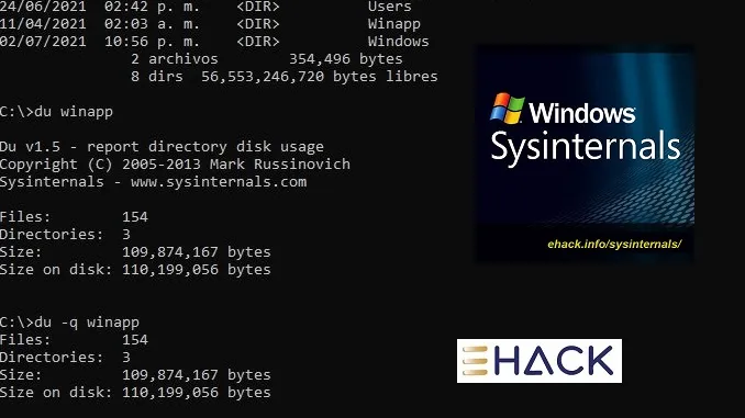 Disk Usage – SysInternals