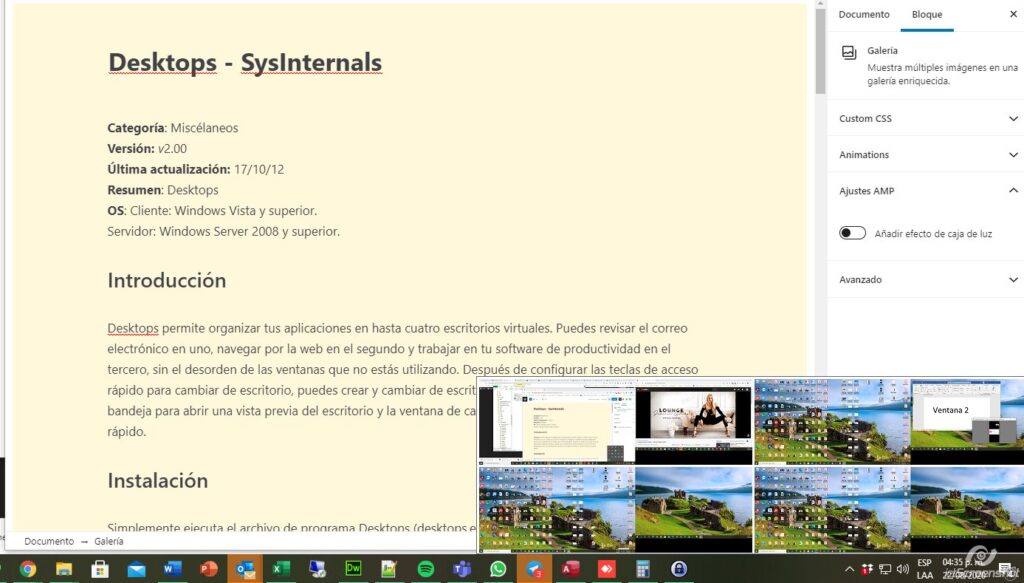 Desktops - SysInternals