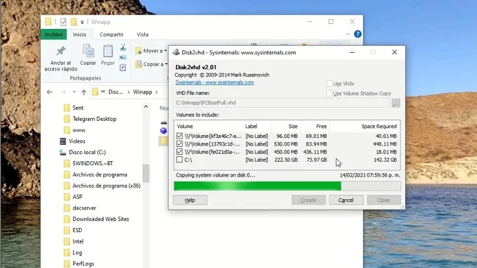 Disk2vhd - SysInternals