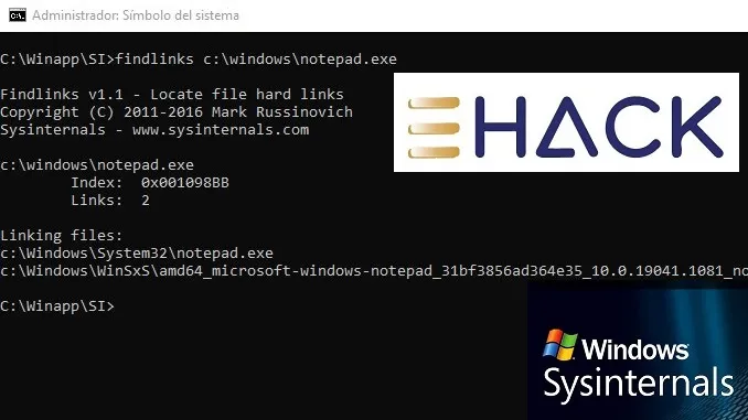 FindLinks – SysInternals
