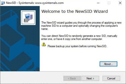 NewSid - Cambio del SID de un sistema