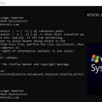 Registry Usage (RU) – SysInternals