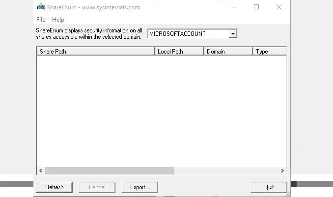 ShareEnum – SysInternals