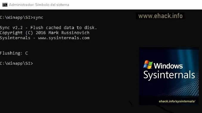 Sync – SysInternals