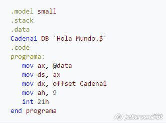Programa Hola Mundo en Lenguaje Ensamblador