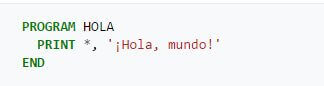 Programa Hola Mundo en Fortran