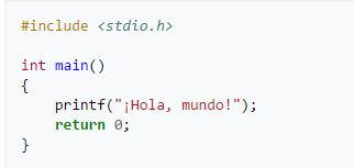 Programa Hola Mundo en C