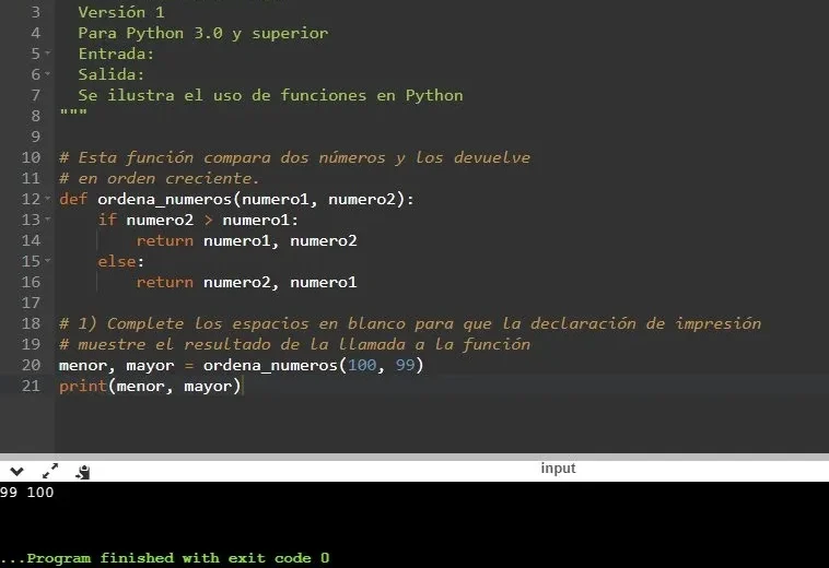 Python - Ordena Números