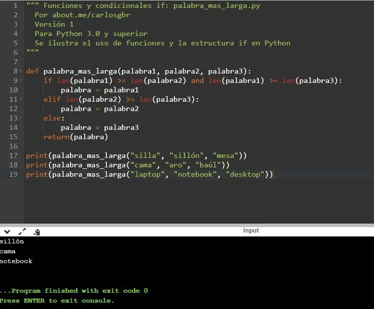 Python - Palabra Más Larga