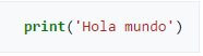 Programa Hola Mundo en Python