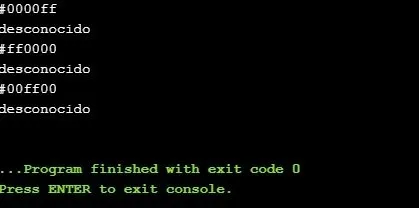 Traductor simple de colores a Hex - Python